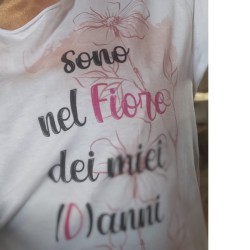 T-shirt sono nel fiore dei miei (D) anni