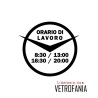 vetrofania disco orario