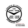 vetrofania disco orario