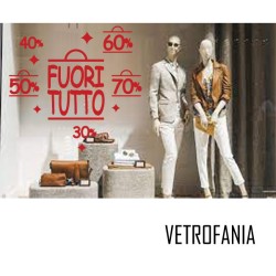 vetrofania fuori tutto con percentuali